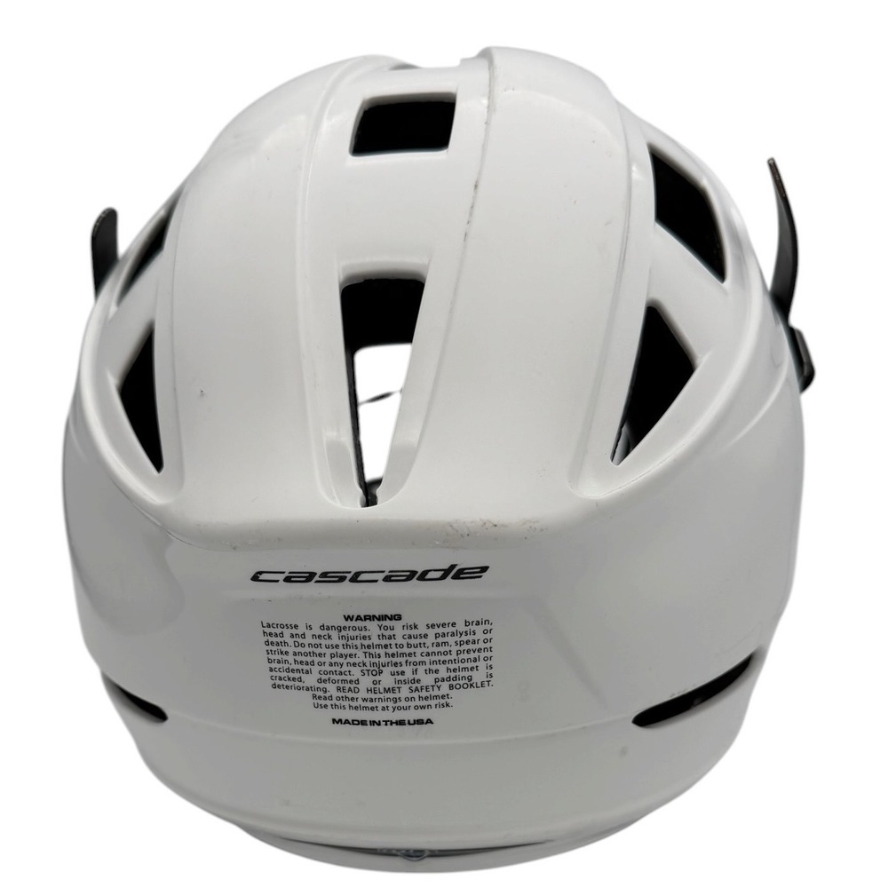 Cascade CPV-R Lacrosse Helmet White Black Mask Youth S/M-R Adjustable SPRfit - Picture 3 of 7